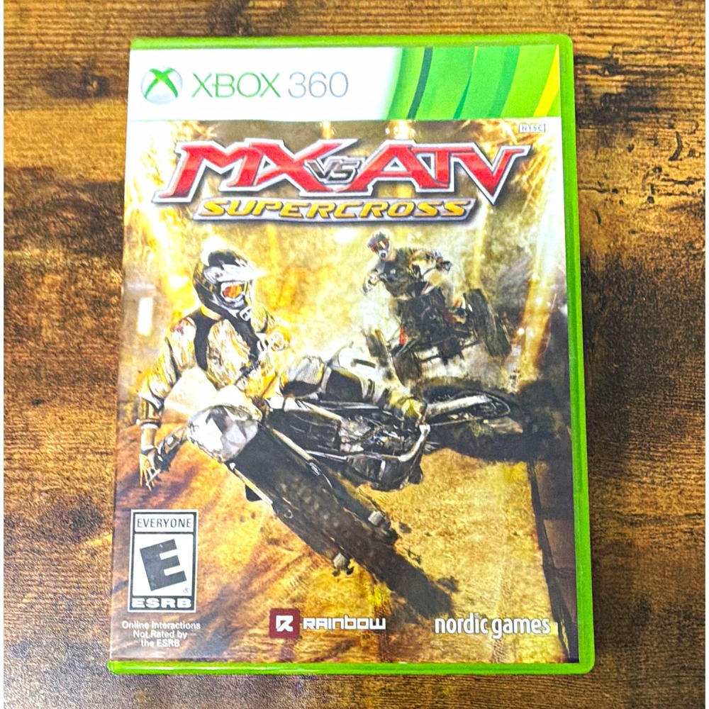 MX vs ATV Supercross Xbox 360 Nordic Games 2014 NTSC w/ Manual Racing Game